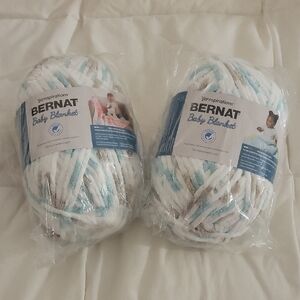 Set Of 2 Bernat Baby Blanket Yarn